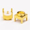 MCX Straight Connector Female Through Hole for PCB Mount Gold Plating