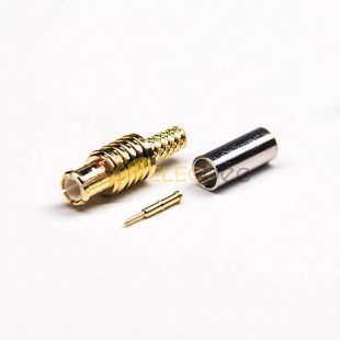 MCX Straight Connector Male Gold Plating Crimp Type for RG316 Cable