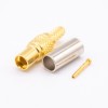 MMCX Coaxial Connector Homme Straight Gold Plaqué Crimp Type