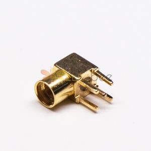 20pcs connecteur MMCX femelle à angle droit à travers le trou pour montage sur circuit imprimé