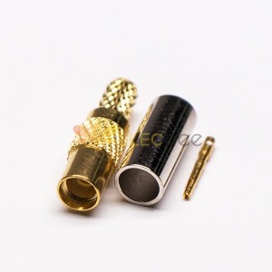 MMCX Connector Female Straight Gold Plated Crimp Type for Cable