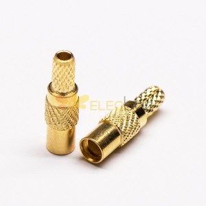 20pcs MMCX Connector Female Straight Gold Plated Crimp Type for Cable