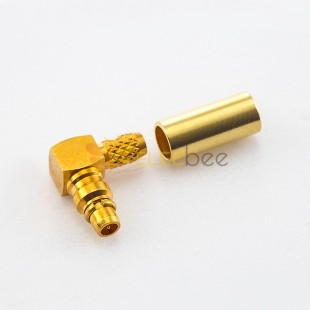 MMCX Connector Male Right Angle Crimp Type Cable for RG316/RG174