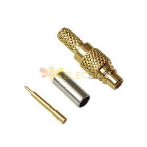 MMCX Crimp Connector 180 Degree Plug for Cable