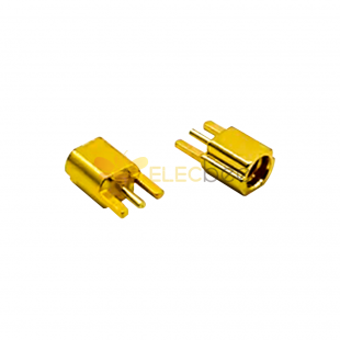 MMCX Offset Female Coaxial Connector Straight pour PCB Mount