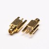 20 piezas MMCX PCB conector recto macho chapado en oro tipo compensado