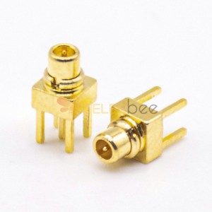 MMCX Straight Connector Gold Plated Offset Type for PCB Mount