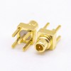 20pcs MMCX Straight Connector Gold Plated Offset Type for PCB Mount