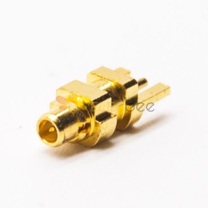 MMCX Conector de montaje en superficie macho 180 grados para chapado en oro de montaje en placa PCB