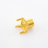 PCB MCX 焊接母直插座 銅鍍金