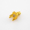 Plate Edge Mount MMCX Connector Female Straight Solder Type