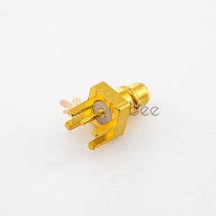 Plate Edge Mount MMCX Connector Female Straight Solder Type
