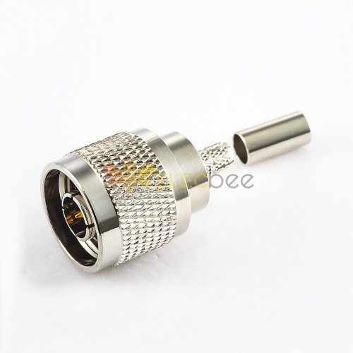 50 Ohm Type N Connector Male Straight Crimp for 3D-FB LMR200