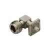 90 Degree N Type Connector Jack 4Hole Flange for Panel Mount