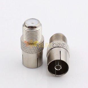 Adapter F type Female to RF TV Connector Female Coaxial Converter