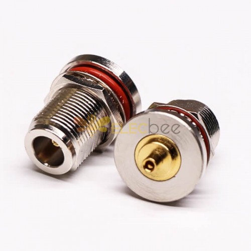 20pcs Coaxial Bulkhead Connector Straight Jack Connector Solder Type Waterproof