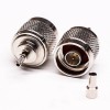 20pcs Coaxial Connector Male N Type 180 Degree Crimp Type for Cable