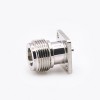 Connector N Coax Straight Female 4 Hole Flange Solder for Cable