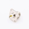 N Flange Mount Connector Female Straight 4 Hole Flange Solder Cup for Cable