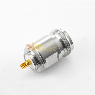 Connector N Type Coaxial Female Straight Solder Cup for Cable
