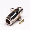 Female Coaxial Connector 4 Hole Flange 180 Degree Female Connector