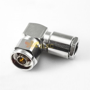 N 90 Degree Type Connector Male Clamp for 3/8" Super Flexible Cable