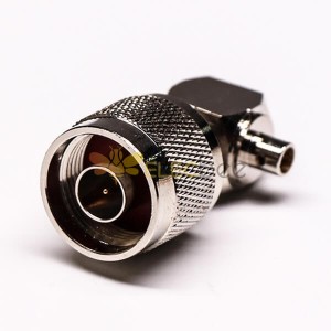 N Connector 90 Degree Plug Solder Type for Coaxial Cable