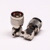 20 piezas conector N tipo de soldadura de enchufe de 90 grados para Cable Coaxial