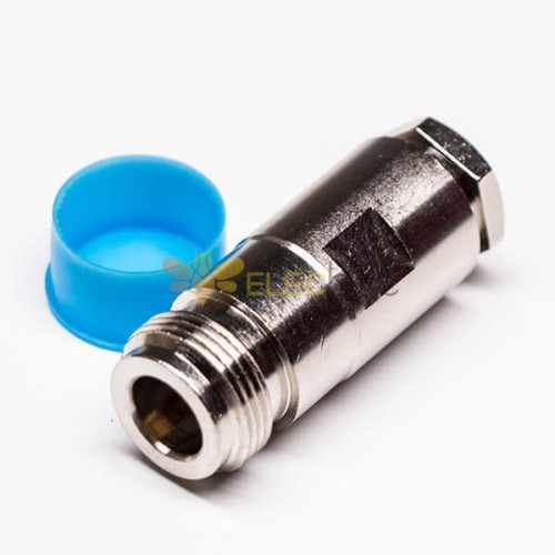 N Connector Dust Cap Female Straight Coaxial Connector Clamp Type