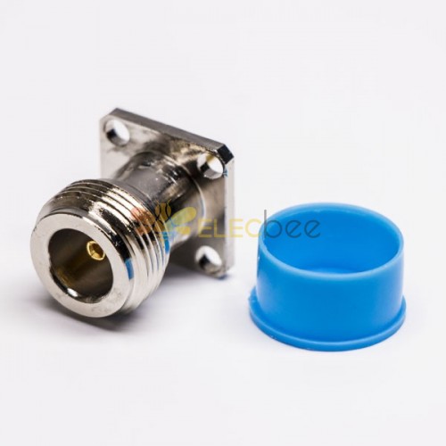 N Connector Female Panel Mount Straight Dust Cap Epoxy Captivate