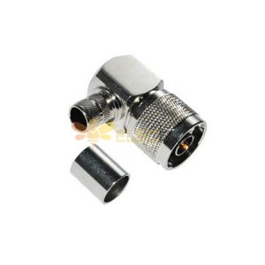 N Connector RG 213 Angled Male Crimp Type for Cable RG58/59/6/174