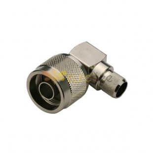 N Коннектор RG 214 Угол Crimp Тип Plug для кабеля