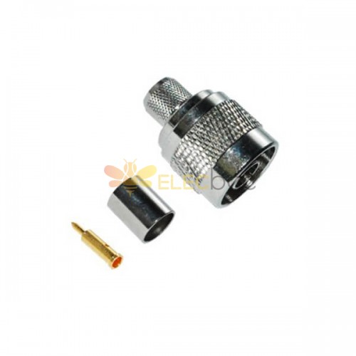 N Connector RG58 Male Straight Crimp Type for Cable