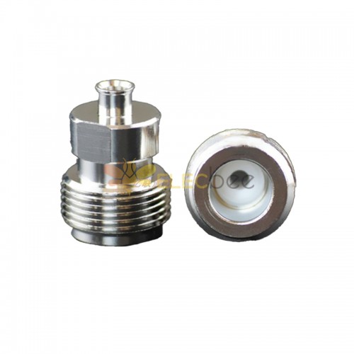 Conector coaxial RF de cobre Jack hembra N para cable RG142/RG223