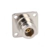 N Female Straight Soldering Connector Gold-plated Socket
