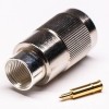 N Male Connector 180 Dergree Solder Type Coaxial Connector for Cable