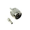 N Male Plug Crimp RF Coaxial Connector for Cable RG316 RG174