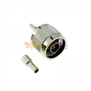 N Male Plug Crimp RF Coaxial Connector for Cable RG316 RG174