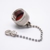 N Type and UHF Male RF Coax Straight Dust Cap With Chain
