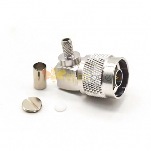 N Right Angle Connector Male Crimp for SYV50-3 RG58 RG142