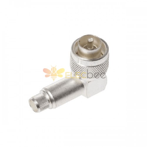 N Type 50Ω Right Angle Cable Mount Connector Plug Crimp Termination 11GHz
