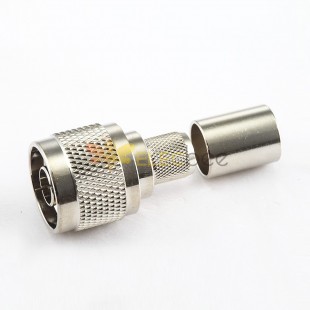 N Type Connector for LMR-400 Straight Male Crimp for 7D-FB