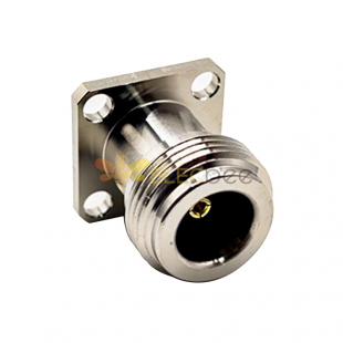 N Type Connector Jack Straight 4Hole Flange for Panel Mount