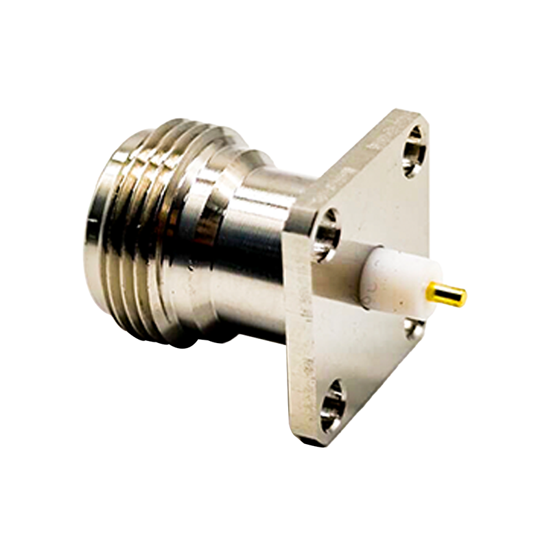 N Type Connector Jack Straight 4Hole Flange for Panel Mount