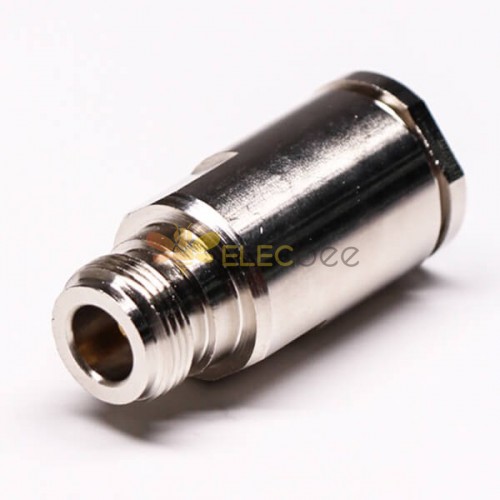 N Type Female RF Connector Straight 180 Degree Clamp Type