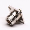 20pcs N Type Flange Mount Female Straight 4 Hole Flange Solder Type for Cable