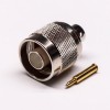 N Type Male 180 Degree Coaxial Connector Solder Type for Cable