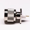 N Tipo Plug Coaxial Conector Straight 4 Hole Flange Extended PTFE