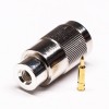RF Connector N Type Straight 180° Male Solder Type for Coaxial Cable