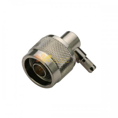 RG-400 N Type Connector Angled Crimp Type Male for Cable